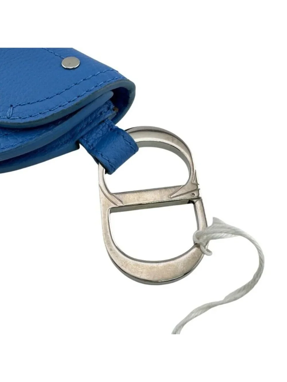 Dior Saddle Pouch Leather Coin Purse Blue